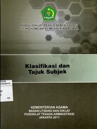 Image of klasifikasi dan tajuk subjek 2011