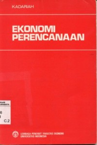 Image of Ekonomi Perencanaan/Kadariah