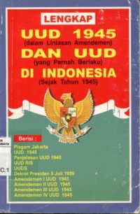 Image of UUD RI 1945 dan Amandemen