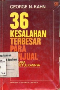 Image of 36 Kesalahan Terbesar para Penjual Dan Cara Membetulkannya