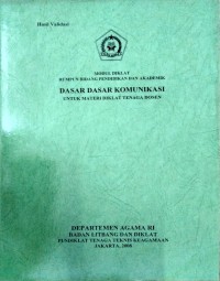 Image of Dasar dasar komunikasi