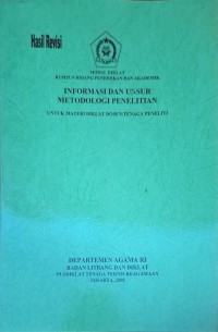 Image of Informasi dan unsur metodologi penelitian