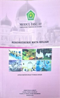 Image of Rekonstruksi mata kuliah untuk materi diklat tenaga dosen